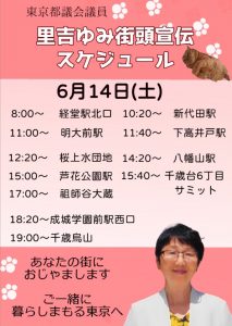 6月14日(土)里吉ゆみ予定
