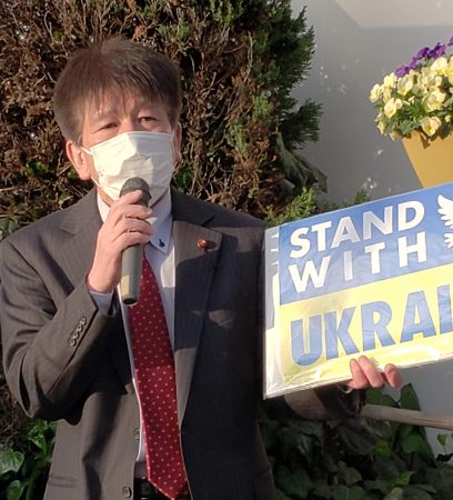 草の根から、ロシアの侵略に抗議・即時撤退を求め、ウクライナ支援を訴える　～田中まさや議員が、区政リポート4月22日号を発行しました⑵