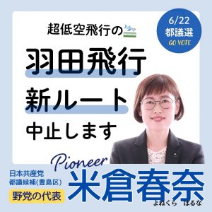 危険な羽田新ルートは中止を